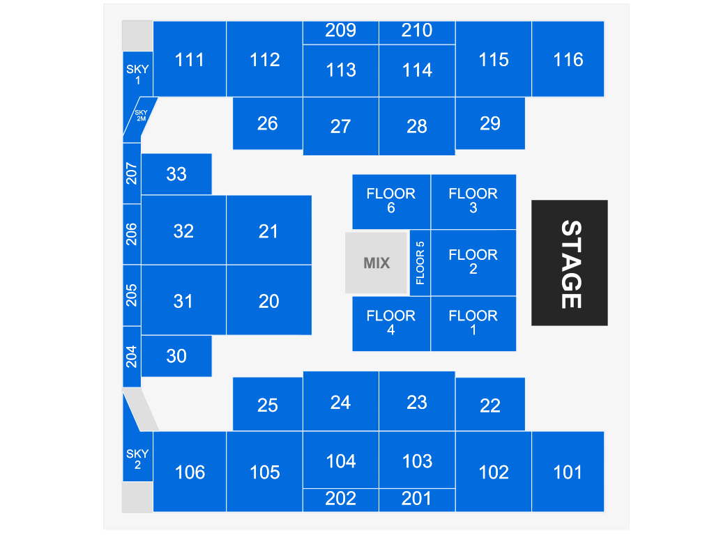 Venue seating chart for Tom Segura for reference only
