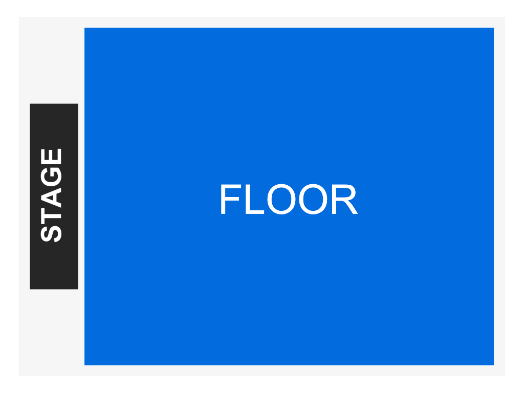 Venue seating chart for Mereba for reference only
