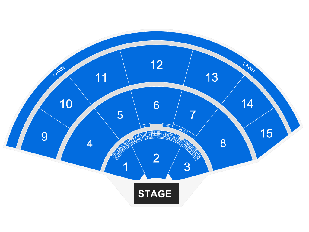 Venue seating chart for Simple Minds for reference only