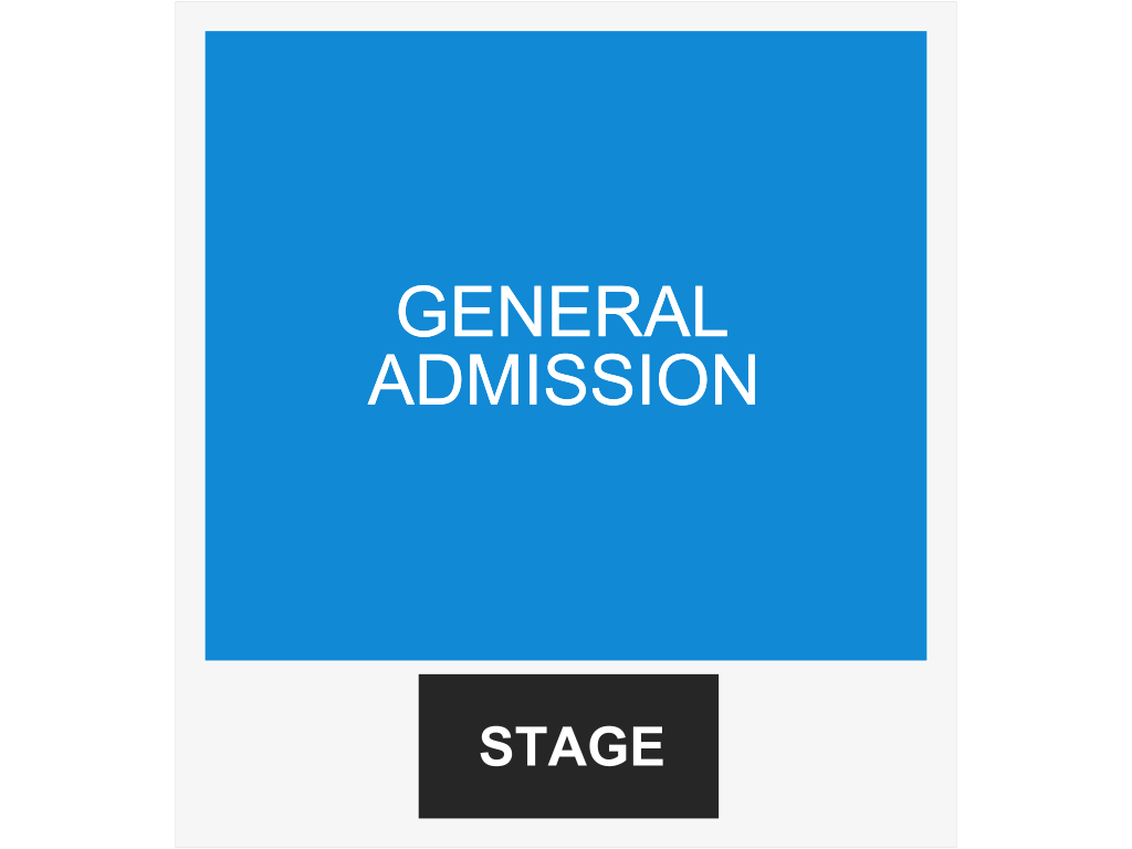 Venue seating chart for Tiago PZK for reference only