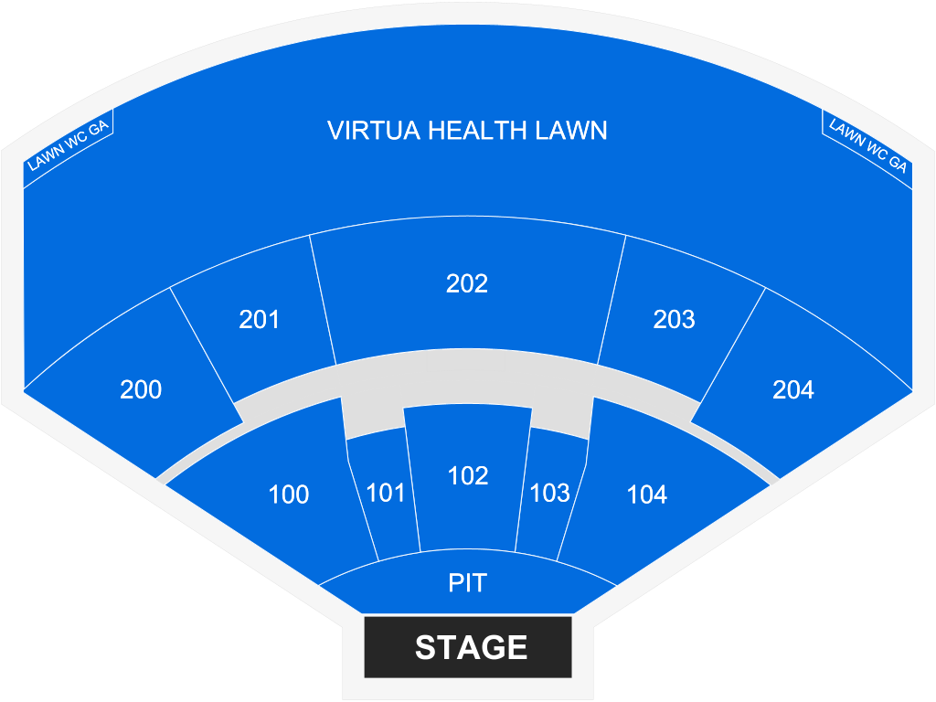 Venue seating chart for Thomas Rhett for reference only
