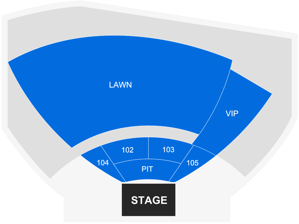 Venue seating chart for Coheed and Cambria for reference only