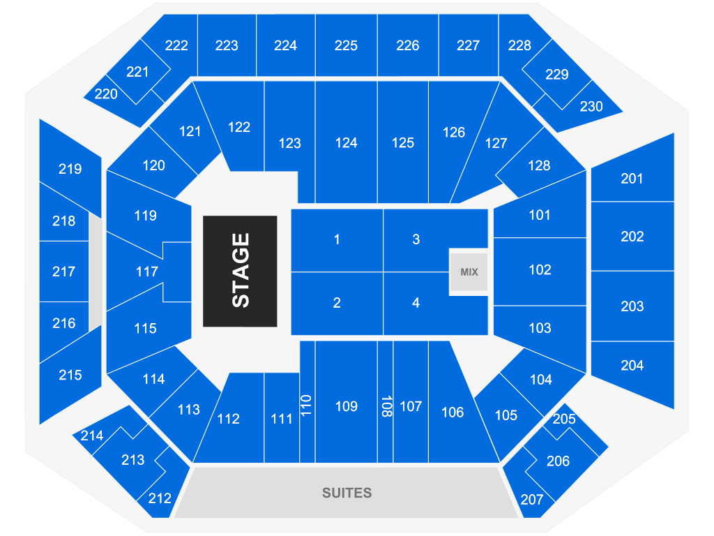 Venue seating chart for Tyrese for reference only
