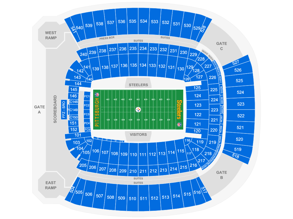 Venue seating chart for Monster Jam for reference only