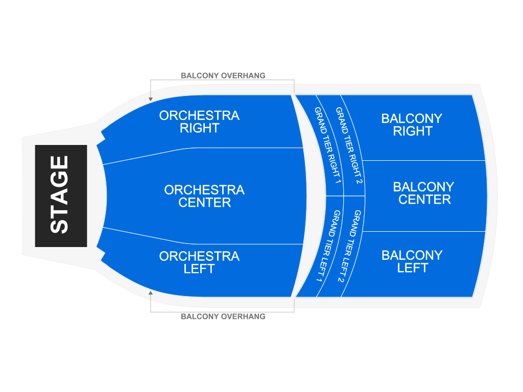 Venue seating chart for Jonathan Butler for reference only
