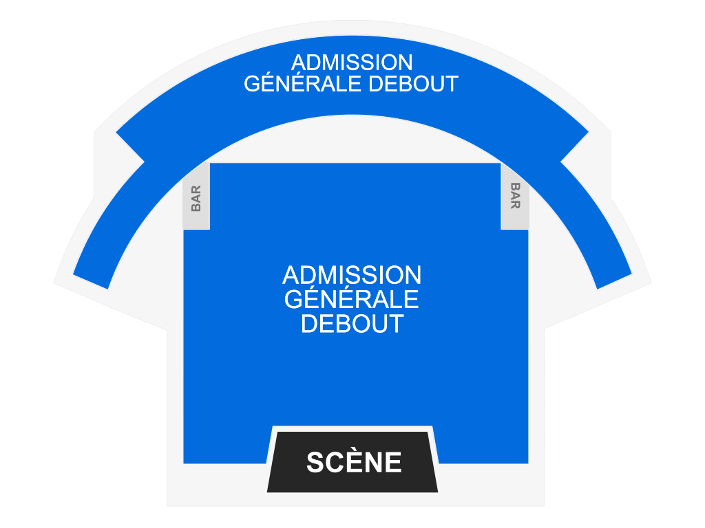 Venue seating chart for Amigo The Devil for reference only